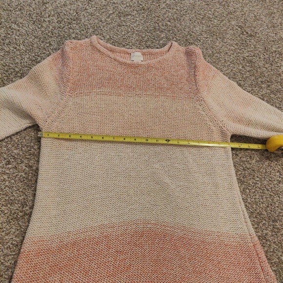 Chico's Women's Pullover Sweater Tunic Sparkly Pink Ombre Size 2/L. - Picture 5 of 6